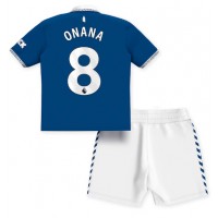 Camisa de time de futebol Everton Amadou Onana #8 Replicas 1º Equipamento Infantil 2023-24 Manga Curta (+ Calças curtas)